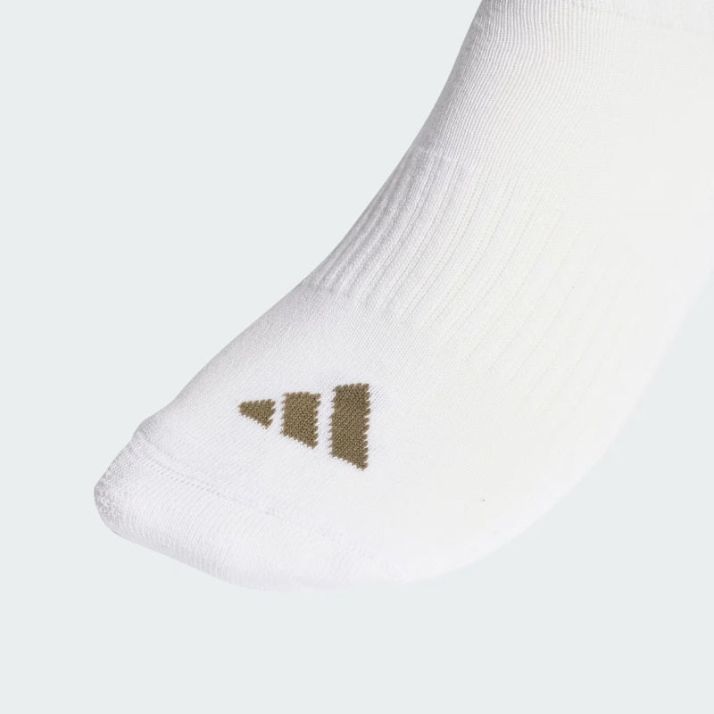 Jual Kaos Kaki Lari Adidas 3-Stripes Cushioned Sportswear Crew Socks 3 Pair Pack White-Beige-Olive Strata Original Kc9639 - hoopspoint.com