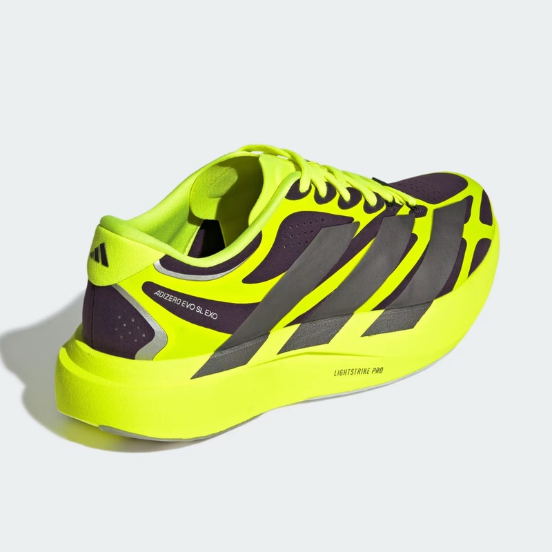 Jual Sepatu Lari Adidas Adizero Evo Sl Exo Aurora Plum - Iron Metallic - Solar Yellow Original Ki4772 - hoopspoint.com