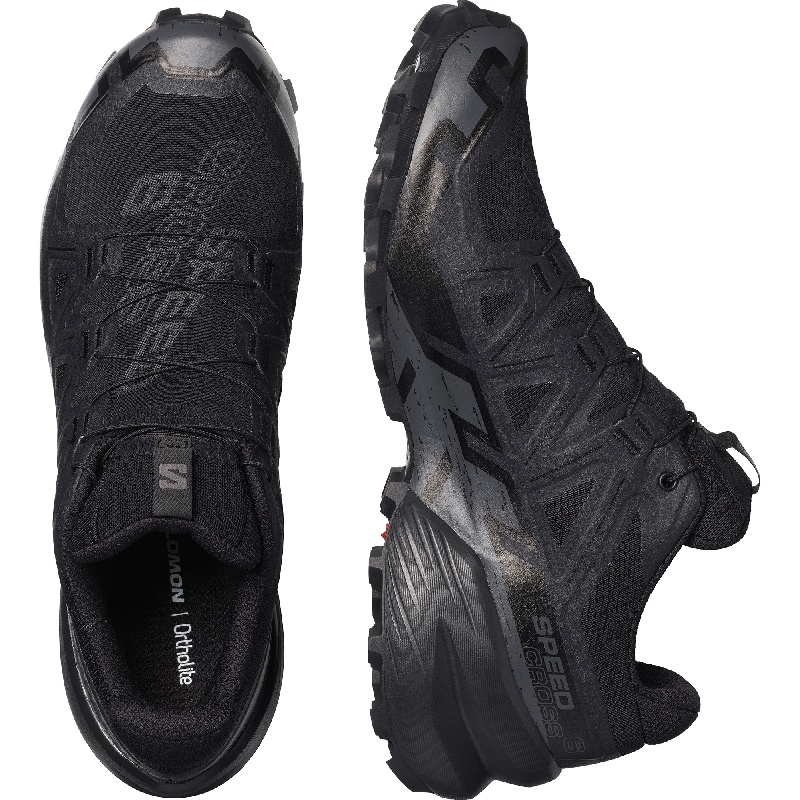 Jual Sepatu Trail Salomon Speed Cross 6 Gtx Black Original L41738600 - hoopspoint.com