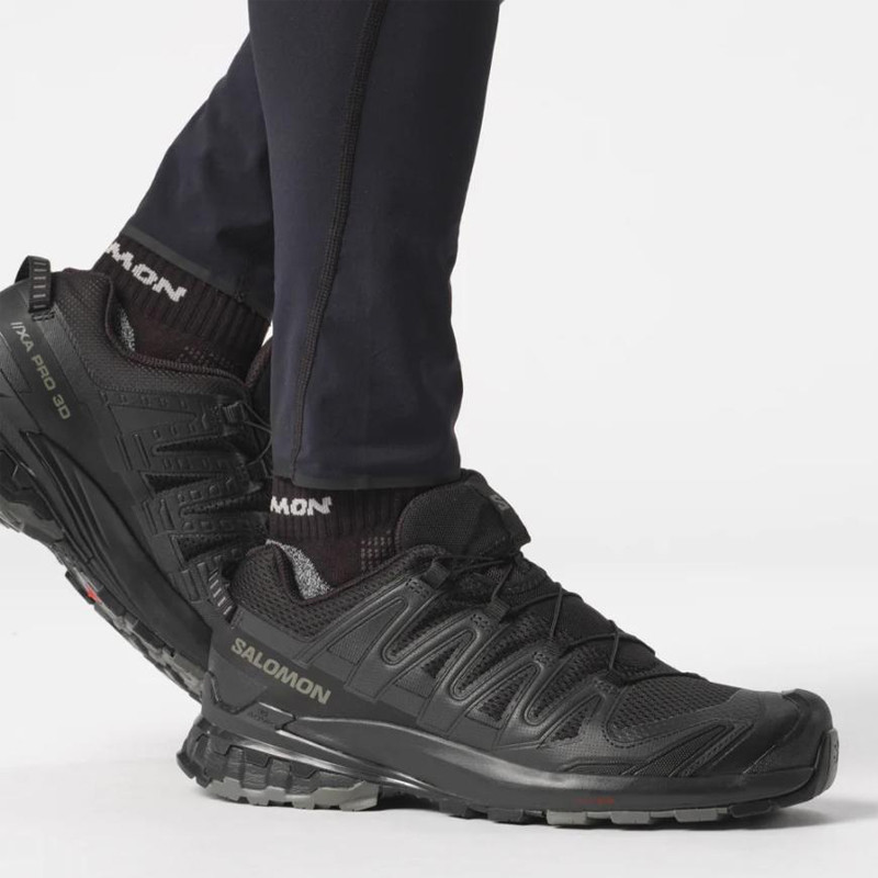 Jual Sepatu Trail Salomon Xa Pro 3D Black Original L47271800 - hoopspoint.com