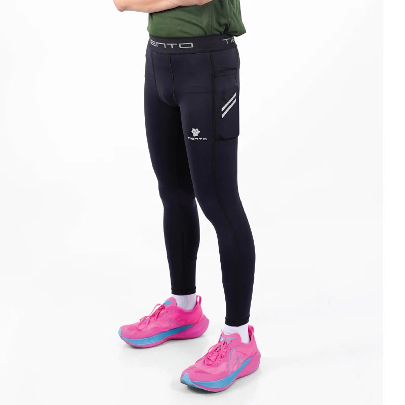 Jual Celana Lari Tiento Legging Motion Black Original Lp-Motionrun-Men-Black- - hoopspoint.com