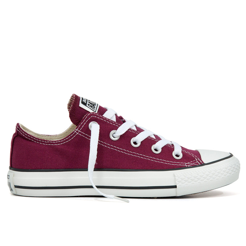 Jual Sepatu Sneakers Converse Chuck Taylor All Star Canvas Maroon Original M9691C - hoopspoint.com