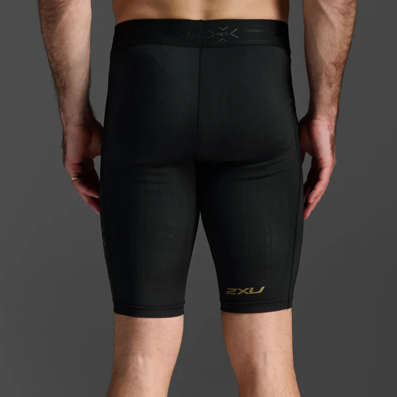 Jual Celana Lari 2Xu Force Compression Shorts Black Gold Original Ma5366B00 - hoopspoint.com