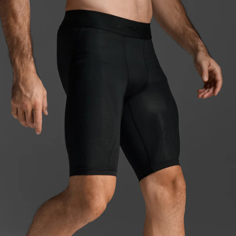 Jual Celana Lari 2Xu Force Compression Shorts Black Gold Original Ma5366B00 - hoopspoint.com