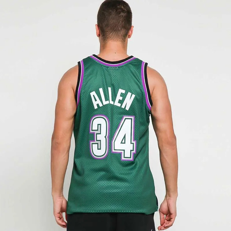 Jual Baju Basket Mitchell N Ness Milwaukee Bucks Ray Allen Swingman Jersey Green Original Mbudkgn96Ral - hoopspoint.com