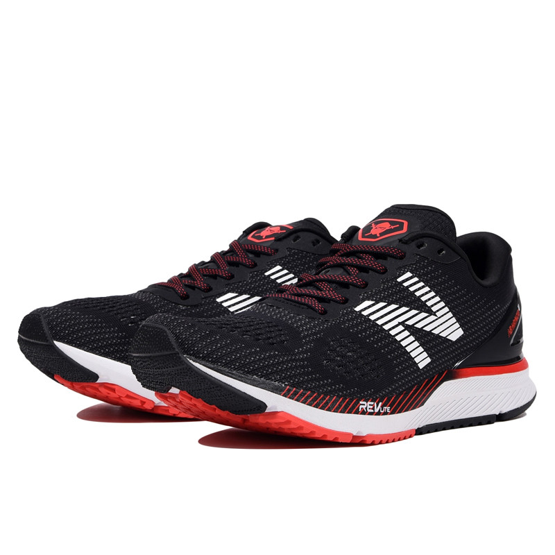 Jual Sepatu Lari New Balance Hanzo U V2 Black Red Original Mhanzub2 - hoopspoint.com