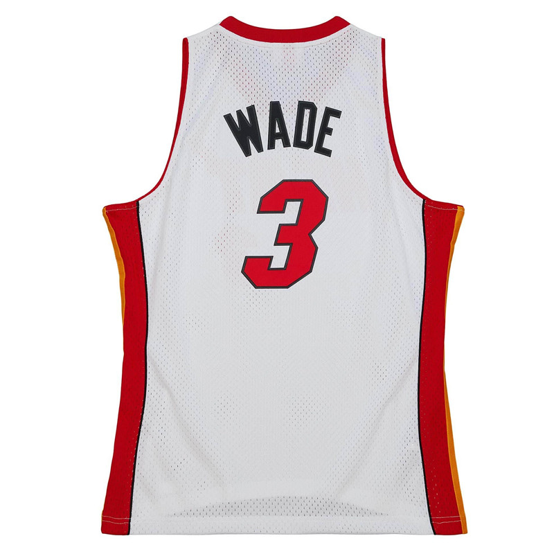 Jual Baju Basket Mitchell N Ness Swingman Dwyane Wade Miami Heat 2005-06 Jersey White Original Mhe05Dwawhit - www.hoopspoint.com