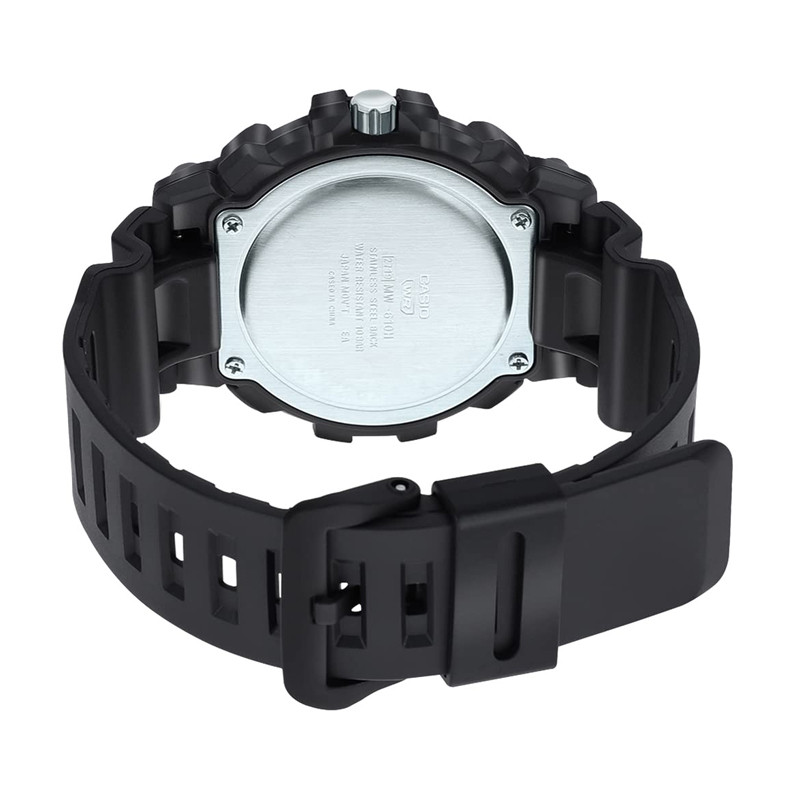 Jual Jam Tangan Training Pria Casio Digital Analog Dial Resin Strap Black Original Mw-610H-1Avdf - hoopspoint.com