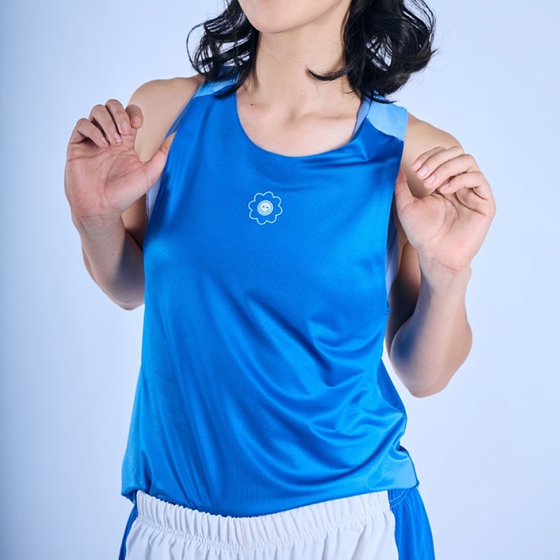 Jual Baju Lari Wanita Made For Women Wmns Sparkle Tank Top Blue Original Mw-Sparkle-Tt-Bl - hoopspoint.com