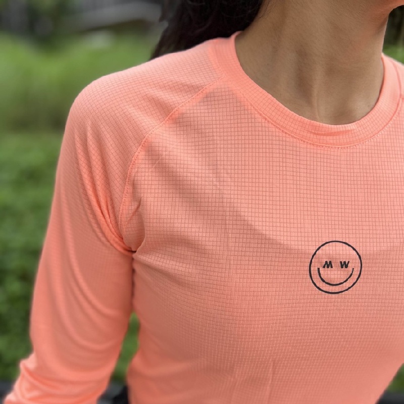 Jual Baju Lari Wanita Made For Women Wmns Sweat Run Long Sleeve Peach Original Mw-Sweatrun-Ls-Peach - hoopspoint.com