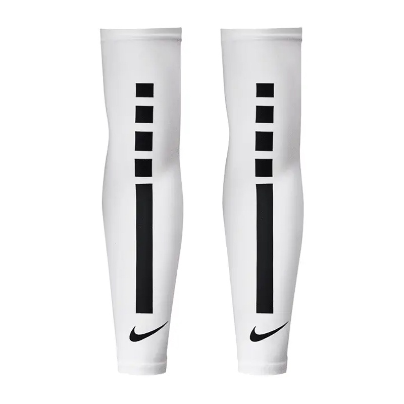 Beli Aksesoris Basket Nike Pro Elite Sleeves 2.0 White/Black Original N.000.2044.127.Lx