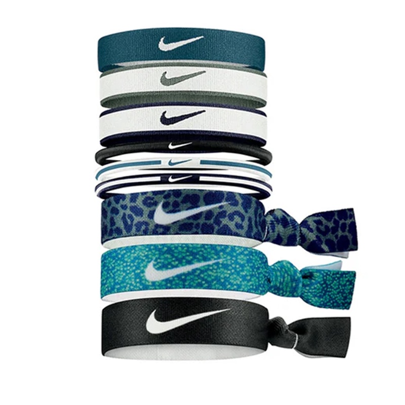 Jual Aksesoris Basket Nike Mixed Hairbands 9Pk Blue Original N.000.3537.450.Os - hoopspoint.com