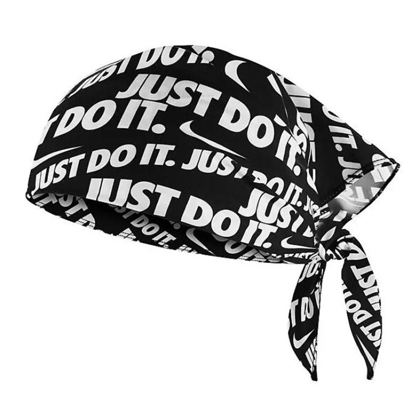 Jual Aksesoris Basket Nike Bandana Printed Black Original N.100.3501.010.Os - hoopspoint.com