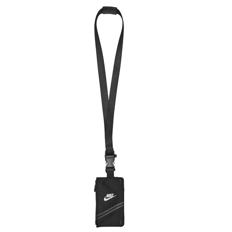 Jual Aksesoris Sneakers Nike Id Badge Lanyard Zip Black Original N.100.4119.091.Os - hoopspoint.com