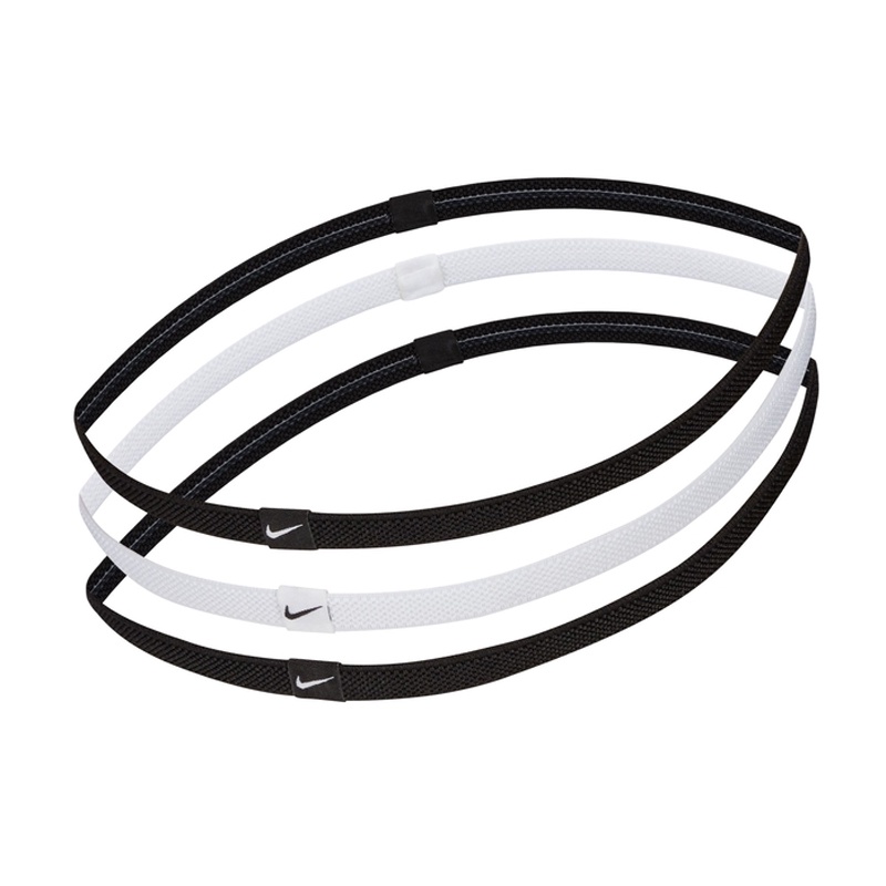 Jual Aksesoris Basket Nike Elastic Headbands (3-Pack) Grey Original N.100.4529.036.Os - hoopspoint.com