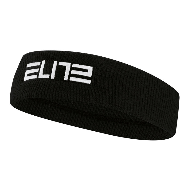 Jual Aksesoris Basket Nike Elite Headband Black Original N.100.6699.010.Os - www.hoopspoint.com