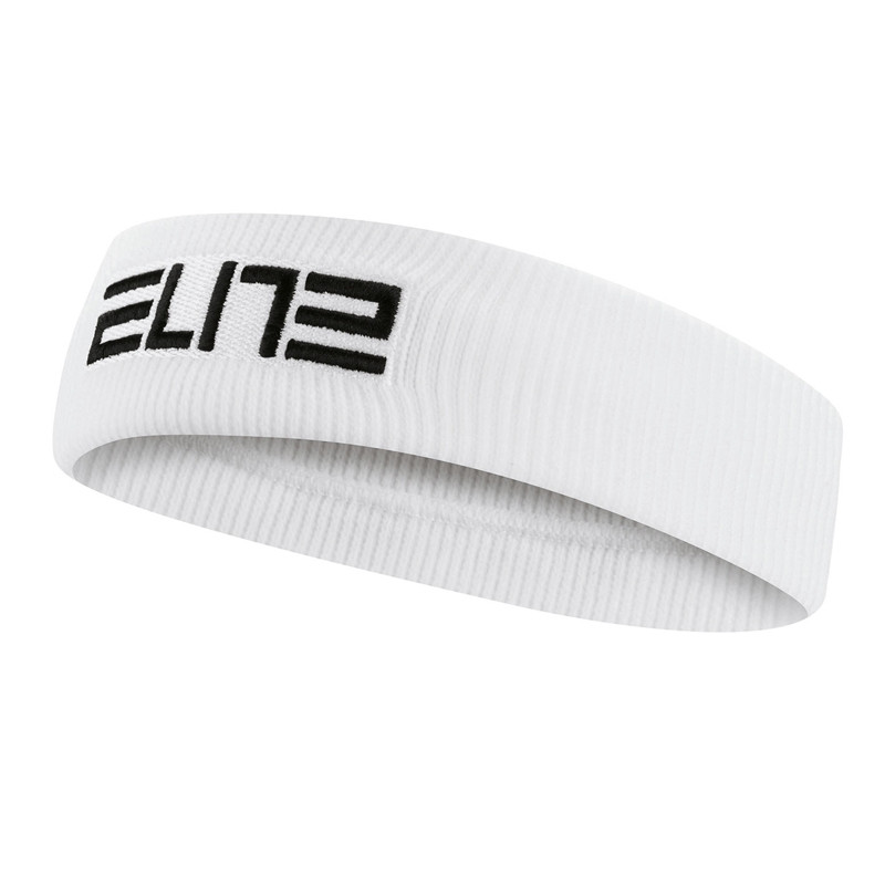 Jual Aksesoris Basket Nike Elite Headband White Original N.100.6699.101.Os - www.hoopspoint.com