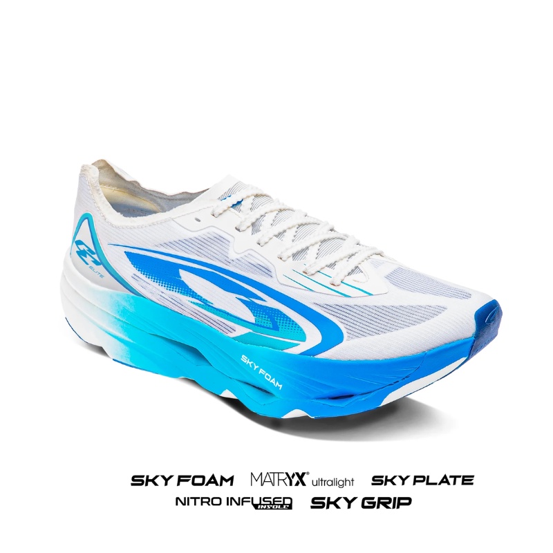 Jual Sepatu Lari Nineten Geist Ekiden Elite X Putih-Biru Original N010625100101 - hoopspoint.com