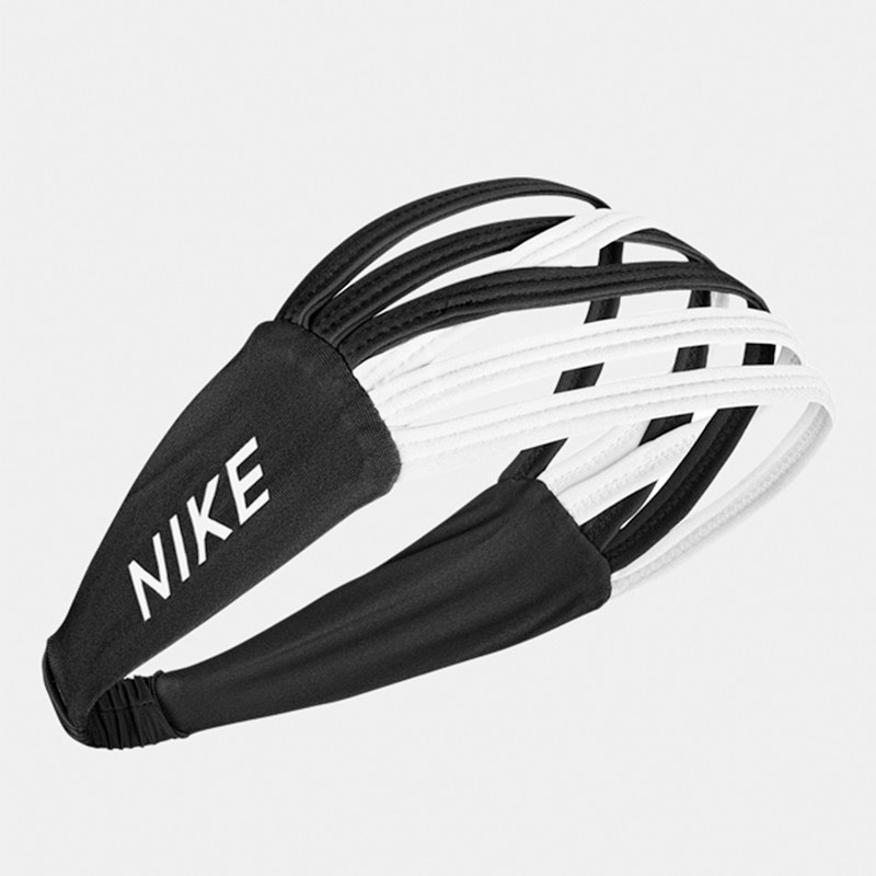 Jual Aksesoris Basket Nike Strappy Headband Black Original N1000575027Os - hoopspoint.com