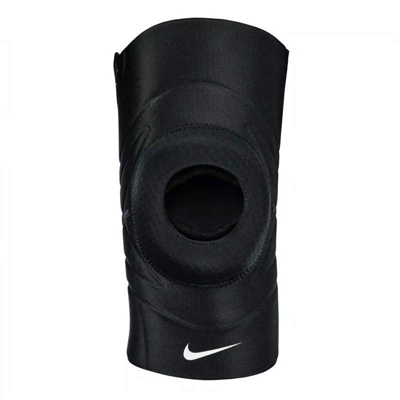 Jual Aksesoris Training Nike Pro Open Patella 3.0 Knee Sleeves Black Original N1000675010 - hoopspoint.com