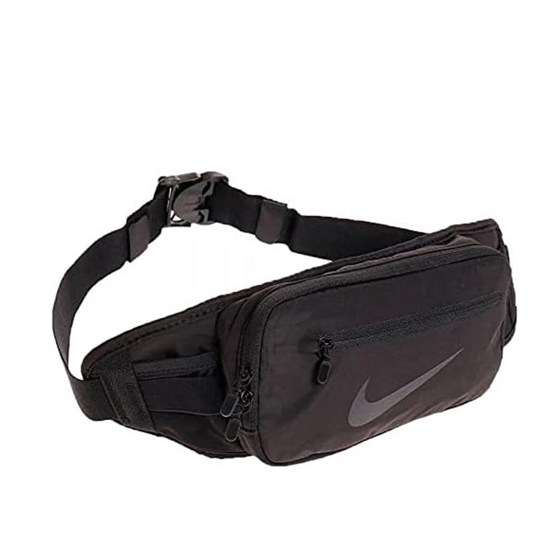 Jual Tas Lari Nike Black Belt Bag Black Original N1000827013Os - hoopspoint.com