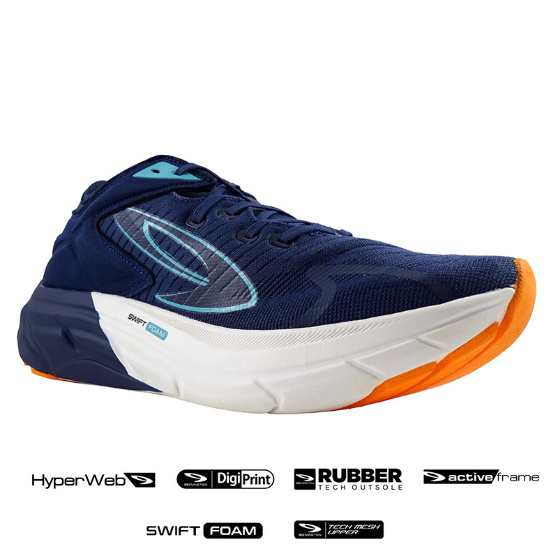 Jual Sepatu Lari Nineten Hiroshi Biru Tua Original N36981102010623 - hoopspoint.com