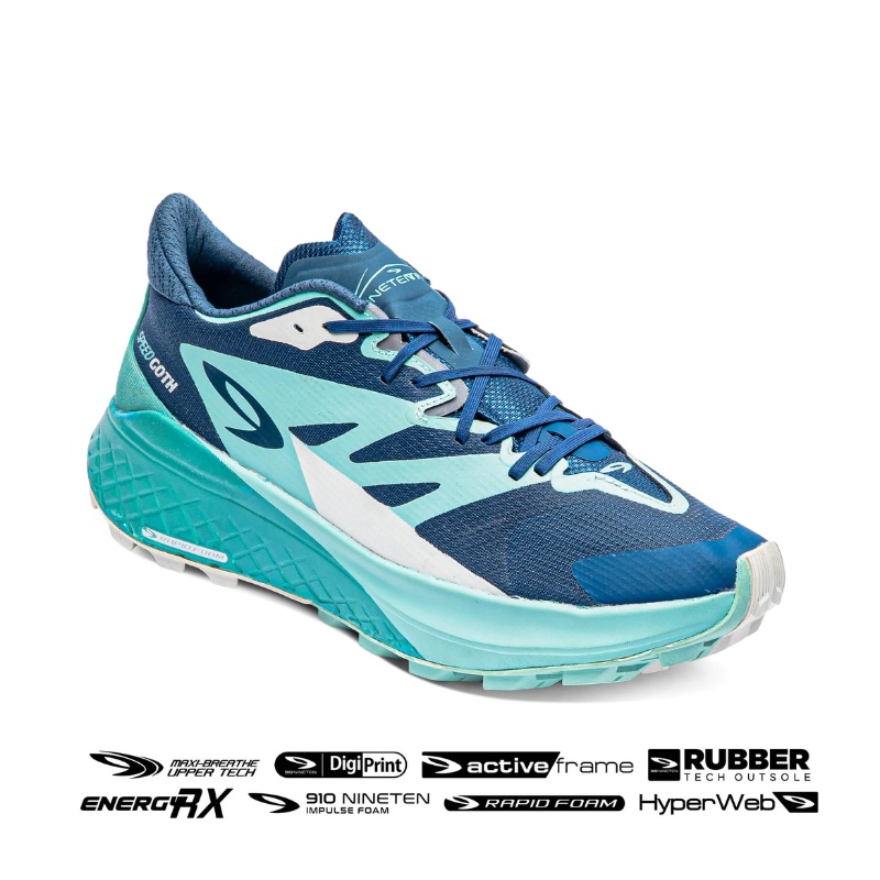 Jual Sepatu Lari Nineten Yuza Speedgoth Navy/Hijau Mint/Abu Muda Original N552432879072 - hoopspoint.com