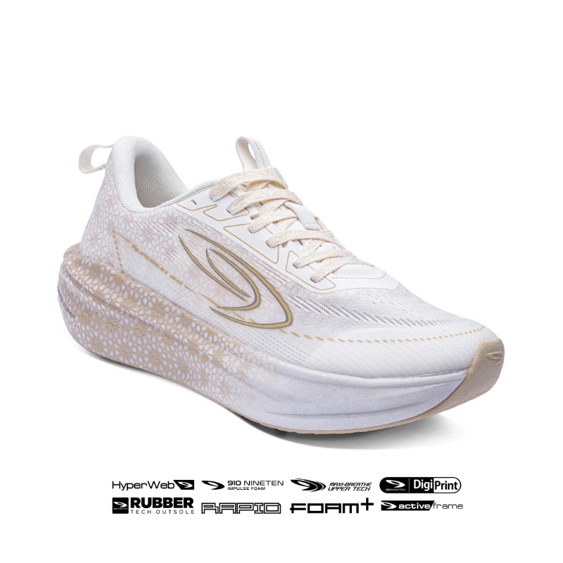 Jual Sepatu Lari Nineten Aurorun 2.0 11Th Anniversary Putih Beige-Emas Original N554657654676 - hoopspoint.com