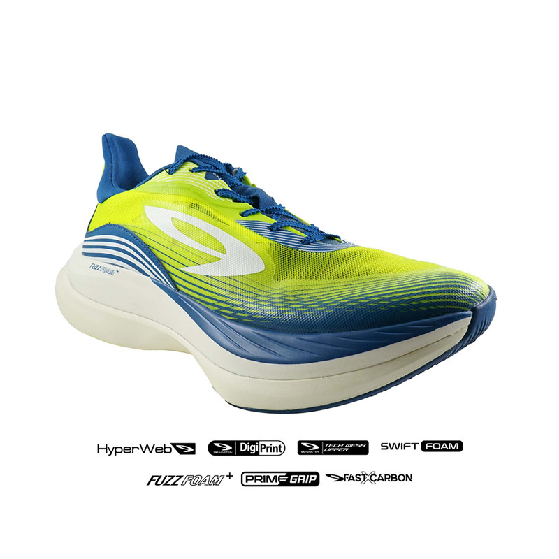 Jual Sepatu Lari Nineten Haze Pro Neon Putih Hijau Original N62671110923 - hoopspoint.com