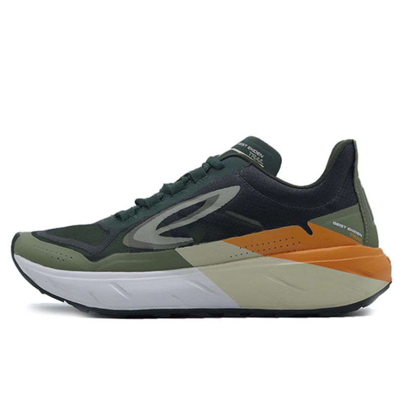 Beli Sepatu Lari Nineten Geist Ekiden Trail Hijau Tua Cream Jingga Original N65798217224