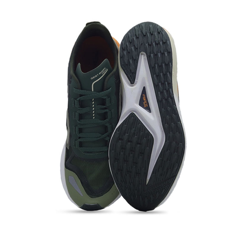 Jual Sepatu Lari Nineten Geist Ekiden Trail Hijau Tua Cream Jingga Original N65798217224 - hoopspoint.com