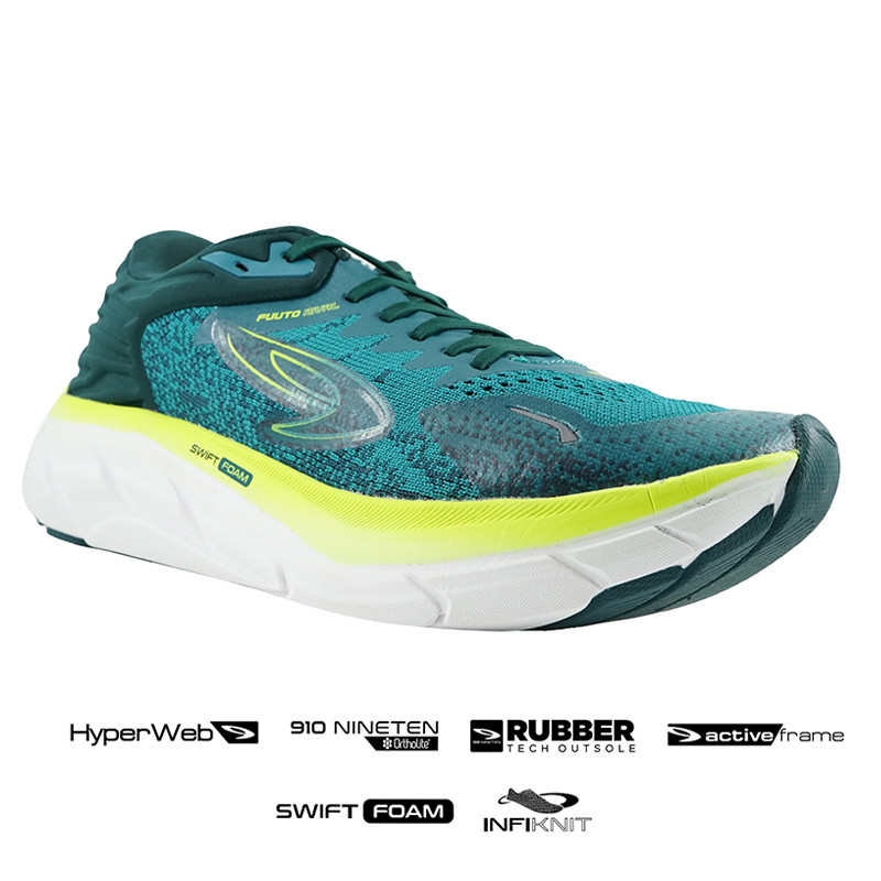 Jual Sepatu Lari Nineten Fuuto Rival Hijau Teal Original N66681105010523 - hoopspoint.com