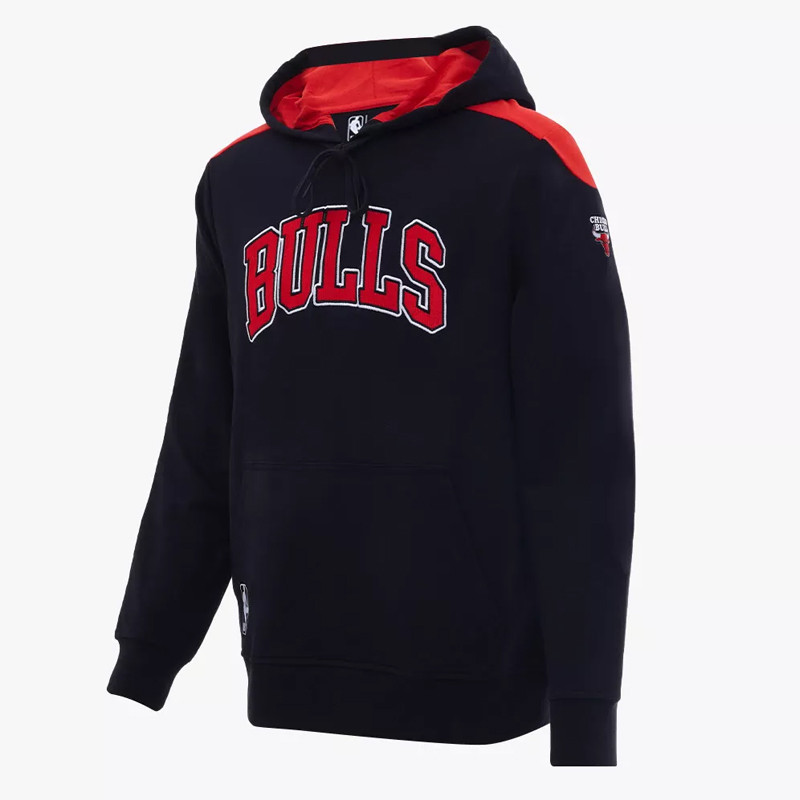 Jual Baju Basket Nba Long Sleeve Hoodie Patch Chicago Bulls Black Original Nbacbhd01Bk - www.hoopspoint.com