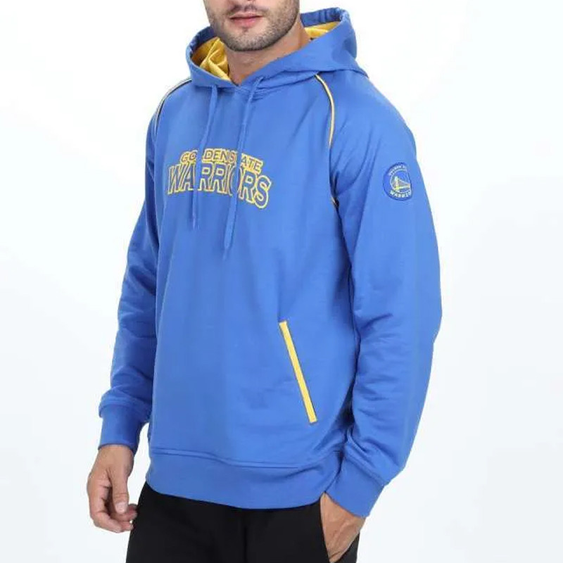 Jual Baju Basket Nba Hoodie Contrast Piping Golden State Warriors Blue Original Nbagwhd01Bl - hoopspoint.com