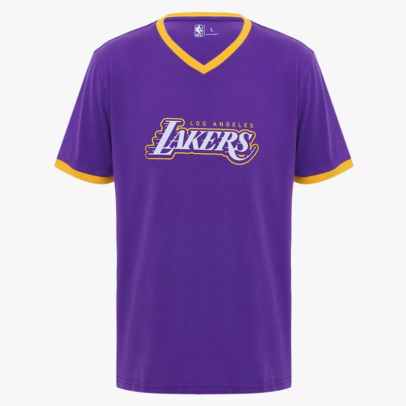 Jual Baju Basket Nba Short Sleeve Tee Print Flat Knit La Lakers Purple Original Nbalatee02Pp - hoopspoint.com