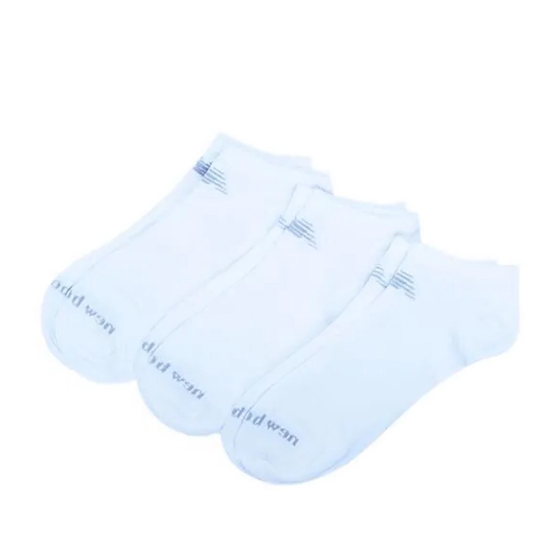 Jual Kaos Kaki Sneakers New Balance Performance Cotton Flat Knit No Show Socks 3 Pair Unisex Socks White Original Newlas95123H00W00 - hoopspoint.com