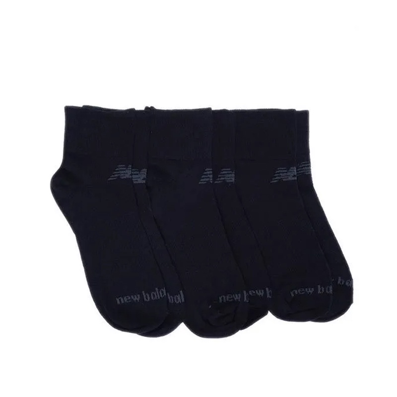 Jual Kaos Kaki Training New Balance Performance Cotton Flat Knit Ankle Socks 3 Pair Black Original Newlas95233B00500 - hoopspoint.com