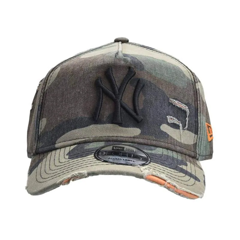 Jual Topi Sneakers New Era 940 Af Ny Yankee Cotton Damage Camo Cap Green Original Nra11725435 - hoopspoint.com