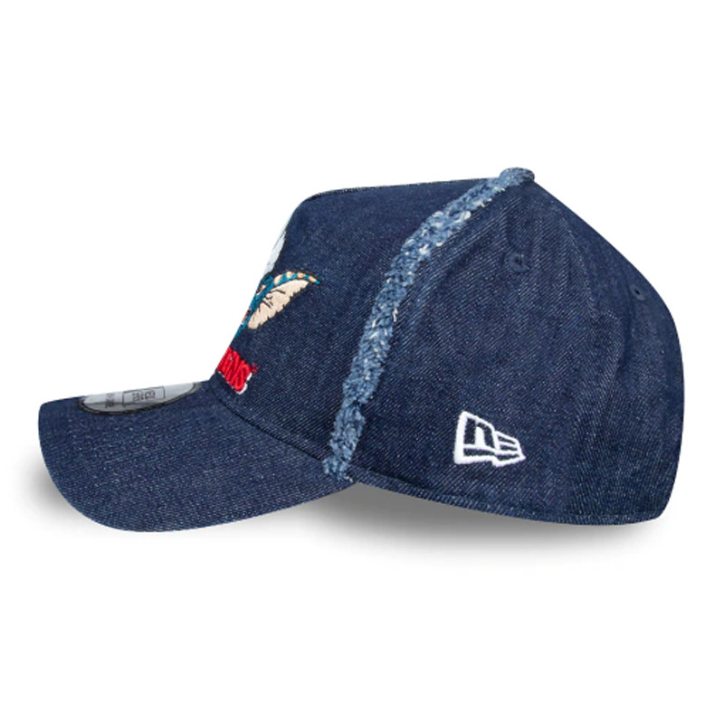 Jual Topi Sneakers New Era 9Forty A-Frame Strapback Denim Navy Original Nra12552476 - hoopspoint.com