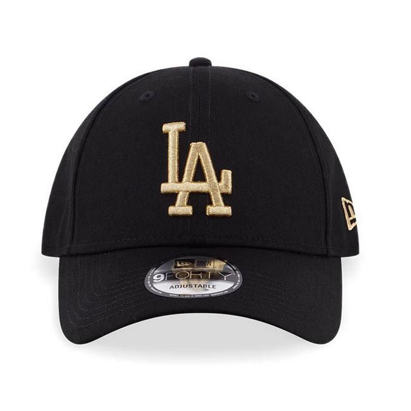 Jual Topi Sneakers New Era 940 Mb Gold Los Angeles Dodgers Cap Black Original Nra12847820 - hoopspoint.com