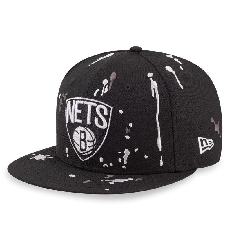 Jual Topi Basket New Era 9Fifty Brooklyn Nets Splash Embroidery Snapback Black Original Nra13041202 - hoopspoint.com