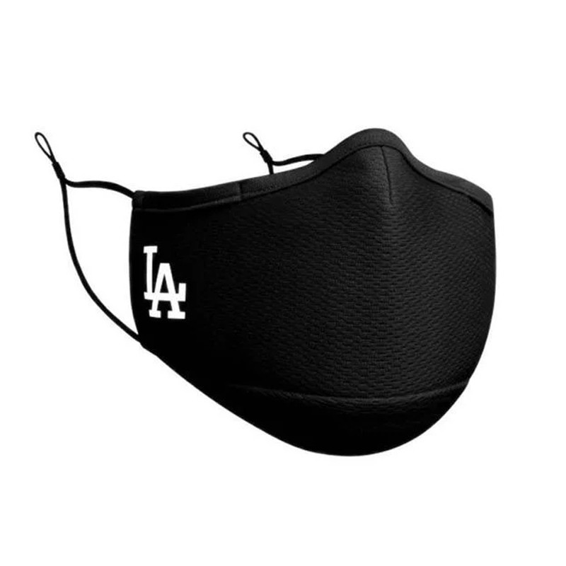 Jual Masker Sneakers New Era Los Angeles Dodgers Face Mask Black Original Nra60113270 - hoopspoint.com