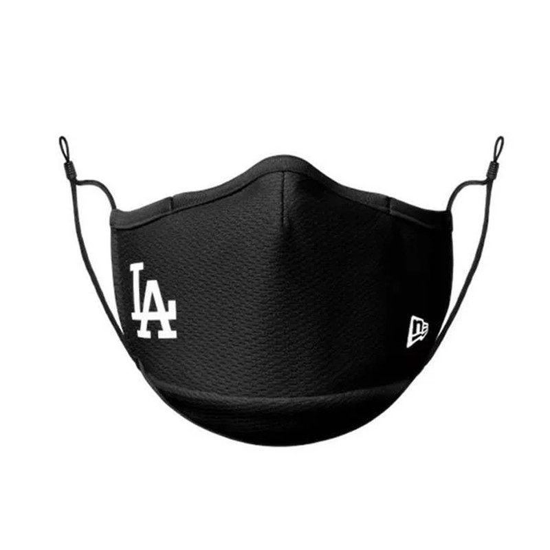 Jual Masker Sneakers New Era Los Angeles Dodgers Face Mask Black Original Nra60113270 - hoopspoint.com