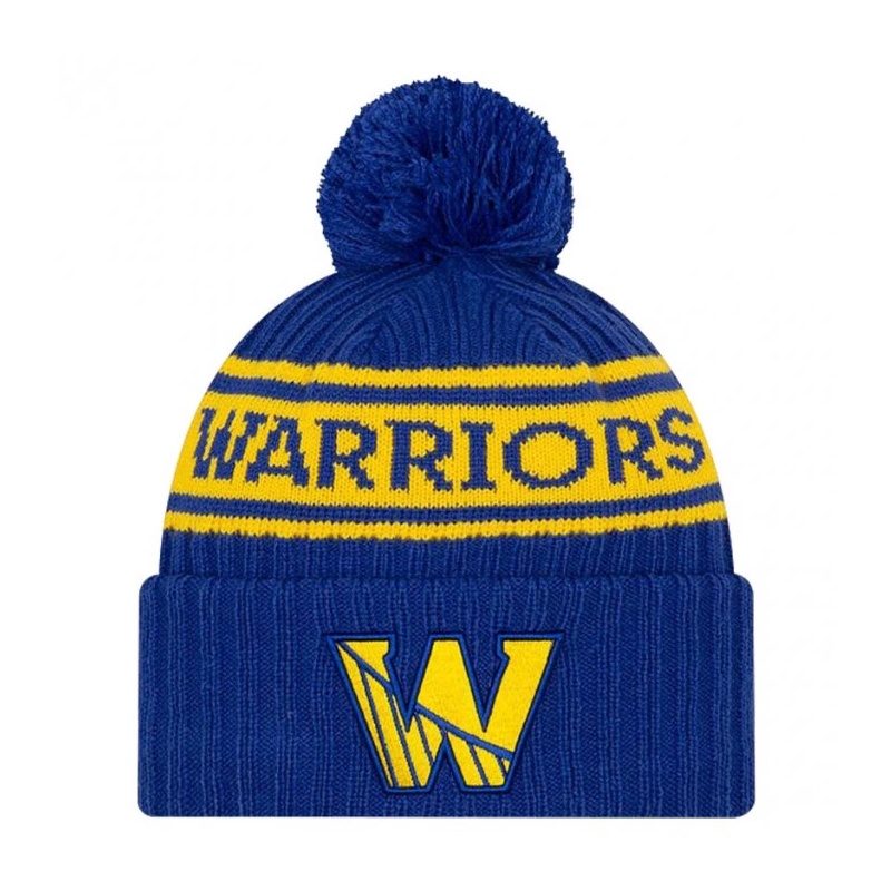 Jual Topi Basket New Era Golden State Warriors Nba Official Draft Beanie Blue Original Nra6014387012Wosm - hoopspoint.com