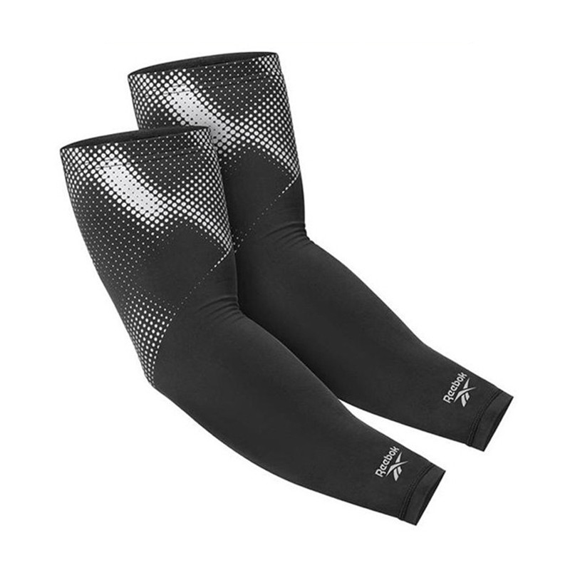 Jual Aksesoris Training Reebok Compression Arm Sleeves Black Original Ree13024 - hoopspoint.com