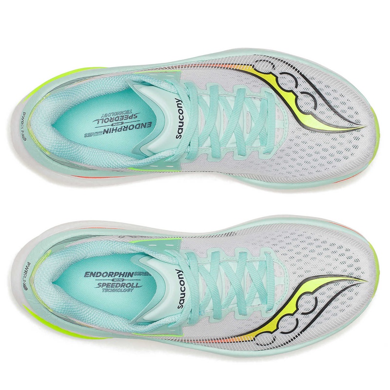 Jual Sepatu Lari Wanita Saucony Wmns Endorphin Azura White - Splash Original S11070-124 - hoopspoint.com