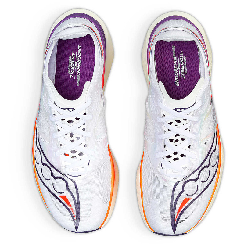 Jual Sepatu Lari Saucony Endorphin Elite White Vizired Original S20768-126 - hoopspoint.com