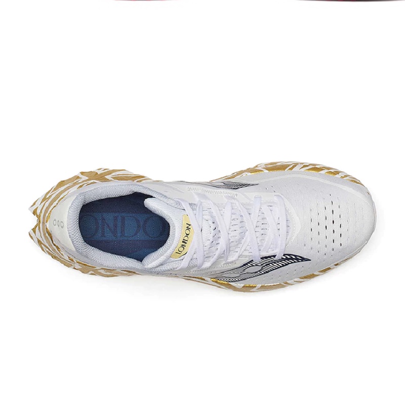 Jual Sepatu Lari Saucony Endorphin Speed 4 White Gold Original S20940-25 - hoopspoint.com