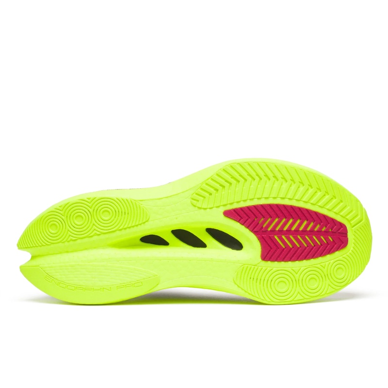 Jual Sepatu Lari Saucony Endorphin Pro 5 Citron-Black Original S21064-130 - hoopspoint.com