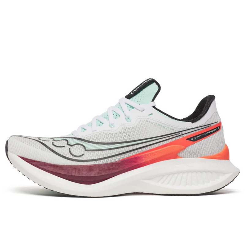 Jual Sepatu Lari Saucony Endorphin Pro 5 White - Crimson Original S21064-172 - hoopspoint.com